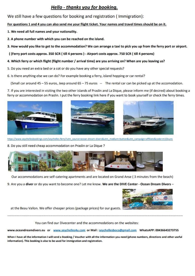 Josies Cottage Beau Vallon  Luaran gambar